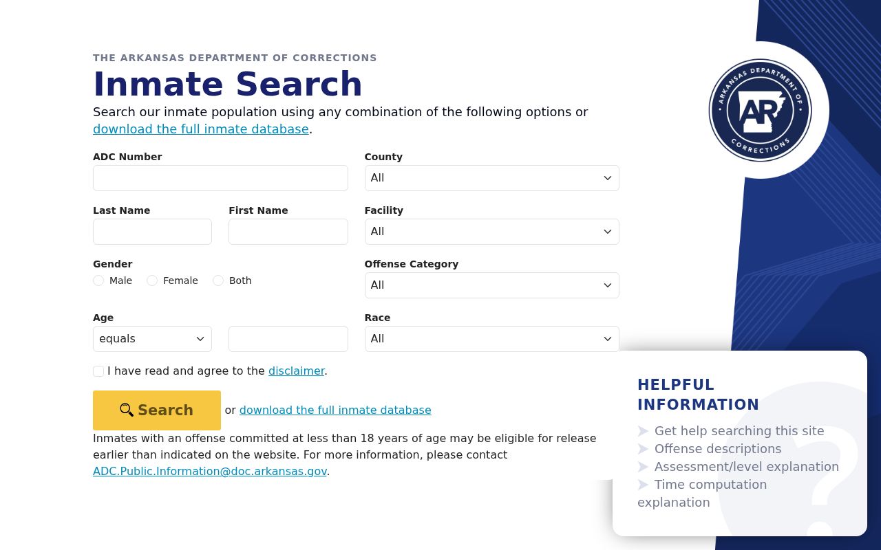 Bella Vista neighbors reference to the Arkansas inmate search